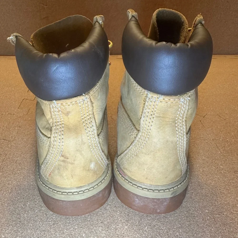 Timberland 6 Inch Premium Waterproof Boots Wheat Leather 12909 Mens 4 M